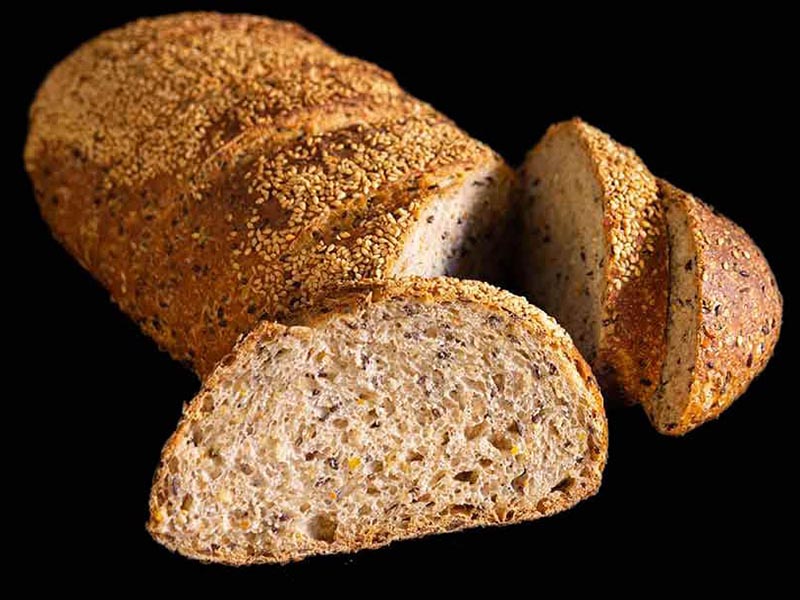 Loaf of bread, sliced